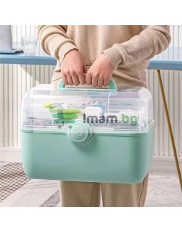 Голям куфар за лекарства органайзер